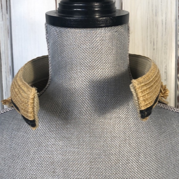 Target Tan and Black Weaved Structured Vacation Sun Visor - Picture 4 of 8